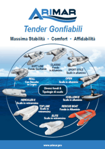 Arimar Tender Gonfiabili: stabilità, comfort e affidabilità con vari modelli, materiali e tipologie di scafo.